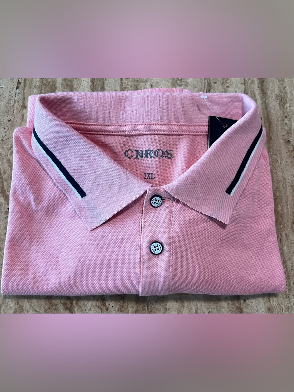 New With Tags: Men's CNROS Casual Short Sleeve Polo    Size 2XL